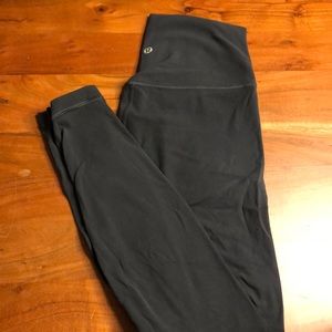 Gray/blue lululemon align leggings